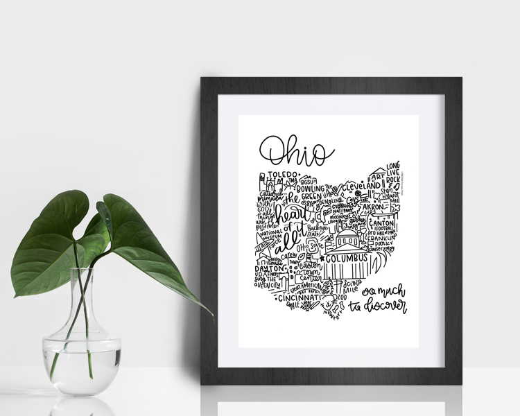 Ohio Wall Art and Home Decor